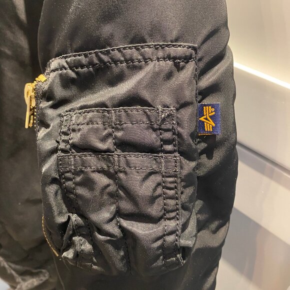 Alpha Industries Jacket With Hood Black S - Picture 4 of 11
